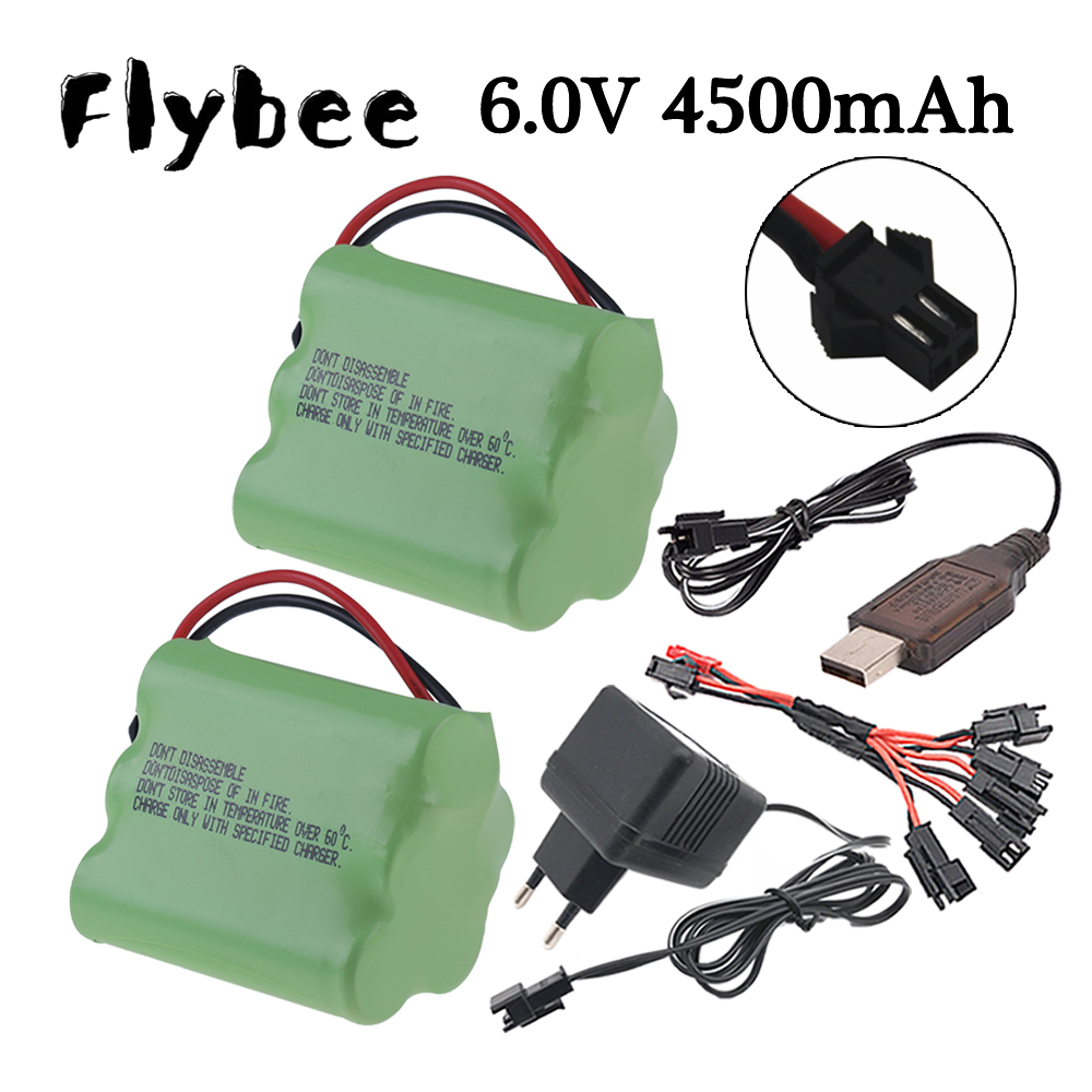 Rc Hobby Hub - 6V 4500Mah Ni-Mh Batterij Sm Stekker