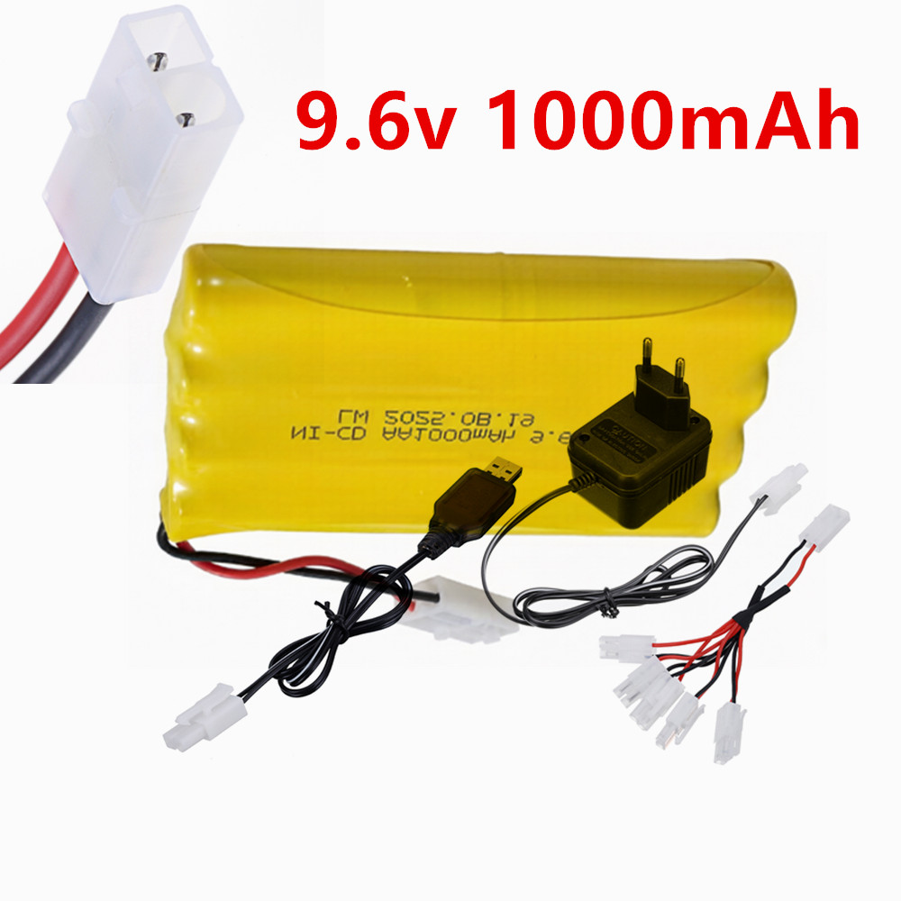 Rc Hobby Hub - 9.6V 1000mAh Ni-CD AA Oplaadbare Batterij