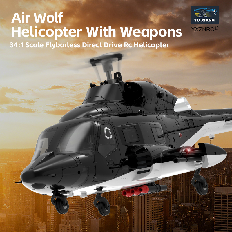 Rc Hobby Airwolf - Yuxiang F02 Optical-Flow Versie Airwolf Armed