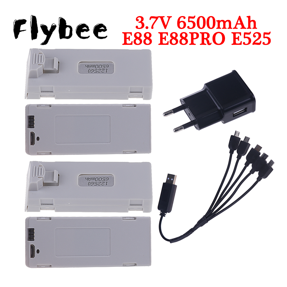Rc Hobby Airplanes - Originele E88 Batterij 3.7V 6500Mah Lipo