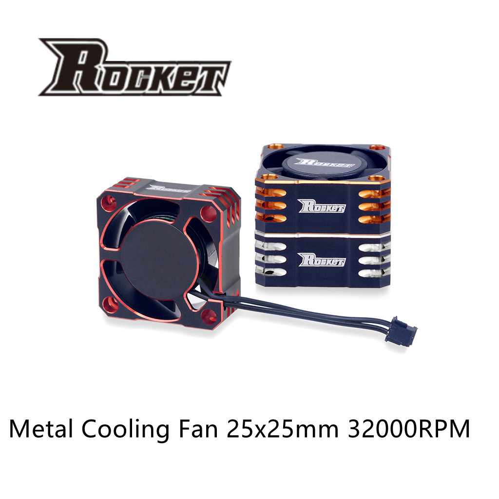 Rc Hobby Grade Plane - Rocket Metalen Koelventilator 25X25Mm 32000Rpm/8.5V Turbo
