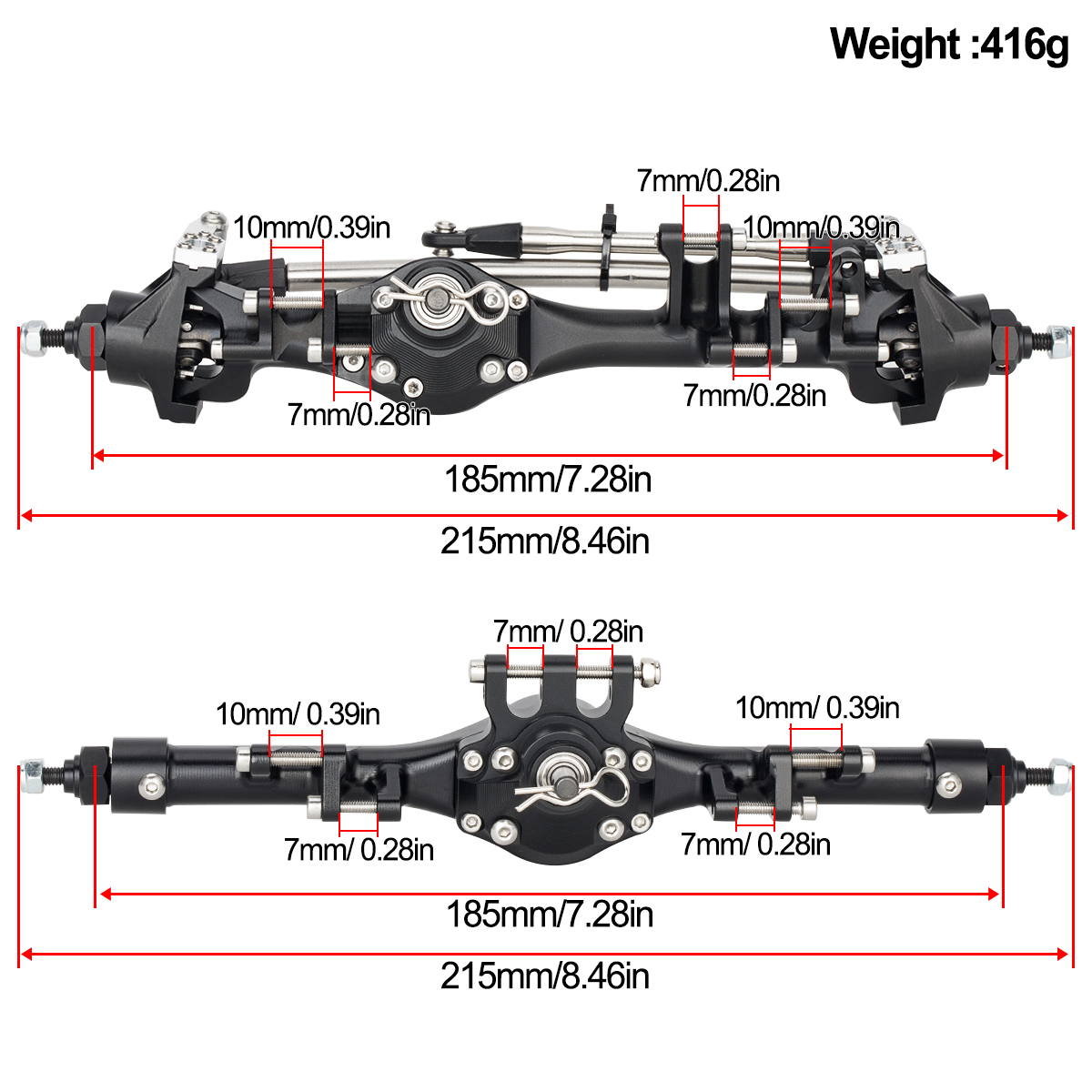 CNC Aluminium Voor Achter F10T - Rc Hobby Factory recensie en prijs