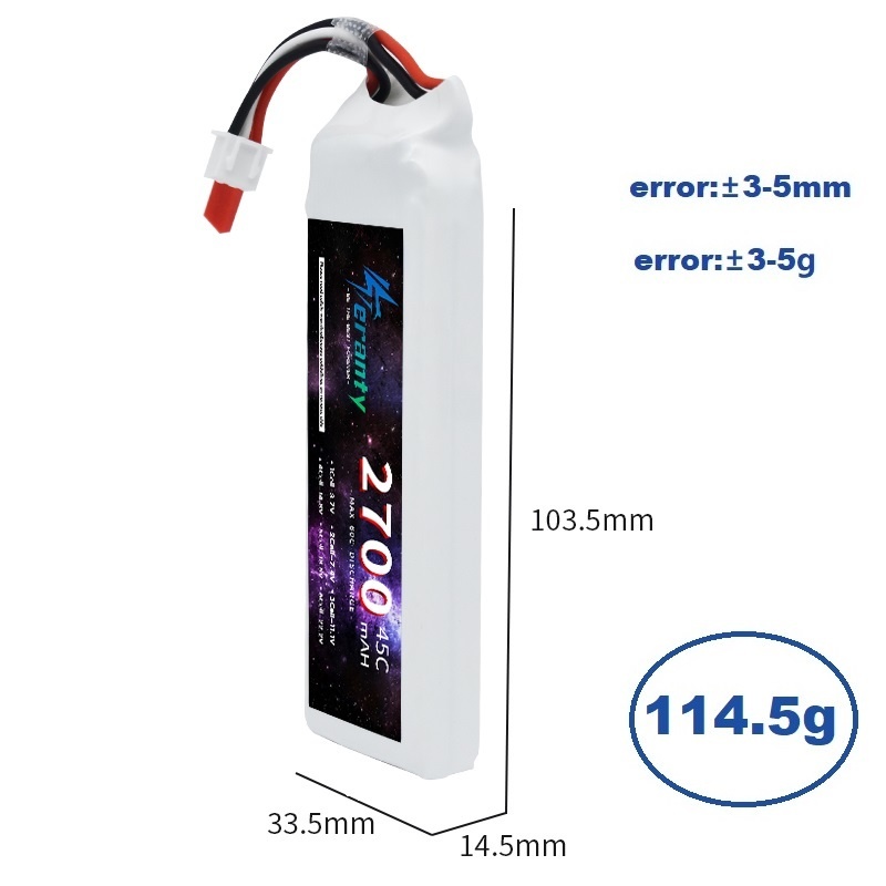 1/3 Stuks 2S 7.4V Lipo Batteri - Rc Hobby Airplanes recensie en prijs