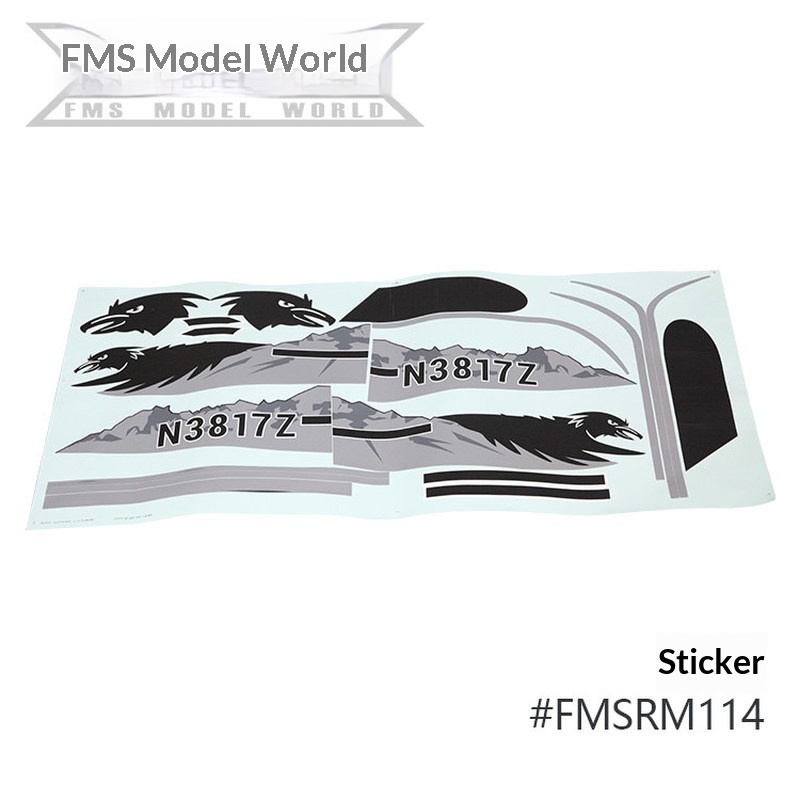 FMS RC Vliegtuig Decals Voor 1 - Rc Hobby Airplanes recensie en prijs