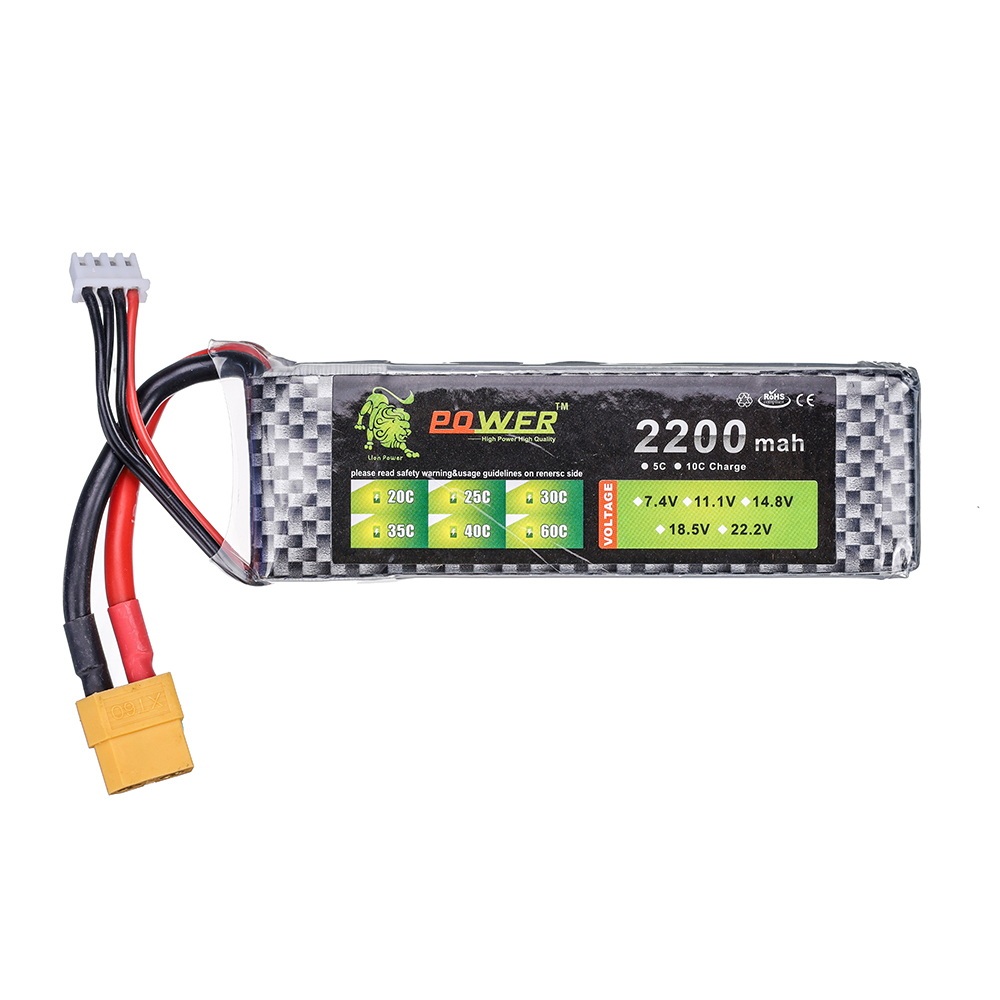 3S 11.1V 2200mAh 35C Lipo-batt - Rc Hobby Airplanes recensie en prijs